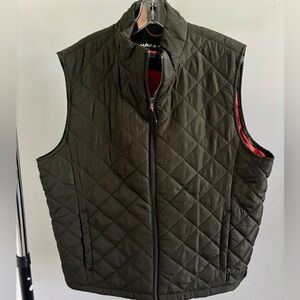 Hawke & Co Men's Quilted Vest - Dark Green